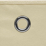 Storage Boxes 10 pcs Cream 32x32x32 cm Fabric 288359