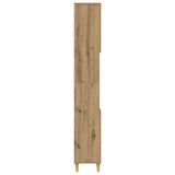 Bathroom Cabinet Artisan Oak 30x30x190 cm Engineered Wood 857103