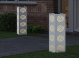 Solar LED Pathway Light 2 pcs White Cold Rolled Steel 879787