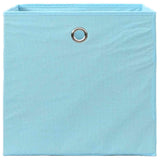 Storage Boxes 10 pcs Baby Blue 32x32x32 cm Fabric 288375
