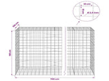 Gabion with 3.5 mm Wire and 10x10 cm Mesh 700x100x150 cm 3463424
