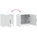 Bedside Cabinet 2 pcs White 43 x 34.5 x 47 cm Engineered Wood 895716