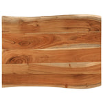 ZNTS Table Top 70x60x3.8 cm Rectangular Solid Wood Acacia Live Edge 370643