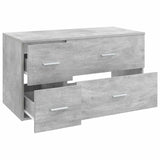 Bathroom Furniture Set 2 pcs Concrete Grey Engineered Wood 3404019