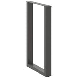 Bar Table Legs U-Shaped 2 pcs Anthracite 60x cm Steel 4013226