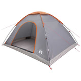 Camping Tent with Roof Grey and Orange 335 x 275 x 180 cm 42028639