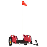 Bike Trailer Red Oxford Fabric and Iron 94160