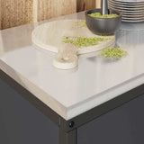 Kitchen Storage HATTEM Anthracite 90 x 50 x 53 cm Steel 874998