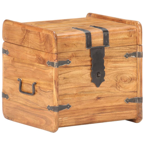 ZNTS Chest 40x40x40 cm Solid Acacia Wood 289647