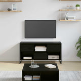 TV Cabinet Black Oak 100 x 36 x 49.5 cm Engineered Wood 886504