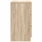 Bedside Cabinet with 3 Drawers Sonoma Oak 39x35x65 cm 861341