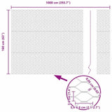 Hexagon Fence Silver 1.6 x 10 m Galvanised steel 42005659