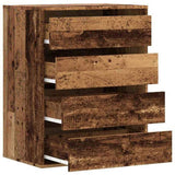 Corner Chest of Drawers Old Wood 60x41x76 cm Engineered Wood 852877