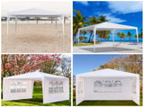 3 x 3m Three Sides Waterproof Tent with Spiral Tubes White 65637085
