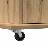 Podium with Drawer Artisan Oak 55 x 55 x 107 cm Engineered Wood 862298