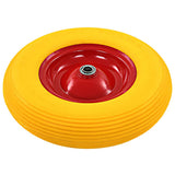 Wheelbarrow Wheel with Axle Solid PU 4.00-8 390 mm 142980