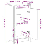 Sideboard White 39x35x80 cm Solid Wood Pine 813726