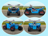 6V Quad Bike with Wear-Resistant Wheels, Forward Backward Function, for Ages 18-36 Months, Blue T3398P422371