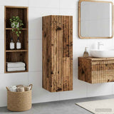 Wall-mounted Bathroom Cabinet Old Wood 33 x 34.5 x 100 cm 890660