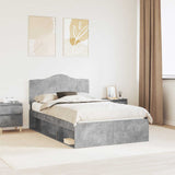 Bed Frame Concerte Grey 135 x 190 cm Solid Pine Wood 3413320