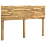 Live Edge Headboard ROSTOCK Whitewash 160 cm Solid Acacia Wood 903220