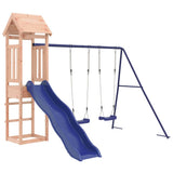 Outdoor Playset Natural wood, Blue Solid Douglas Fir wood Large 3155823