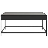 ZNTS Coffee Table with Infinity LED Black 90x50x41 cm 847687