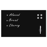 Wall Mounted Magnetic Blackboard Glass 100x60 cm 30109