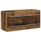 Bathroom Sink Cabinet 2 pcs Old Wood 100 x 38.5 x 48 cm 3333133