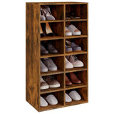 Shoe Rack Smoked Oak 54x34x100.5 cm Engineered Wood 815309