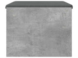 Hall Bench with Cushion Concrete Grey 63 x 38 x 40 cm 891547