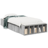 Bed Frame without Mattress Grey Sonoma 75x190 cm Small Single 3280627