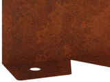Lawn Edging 10 pcs 102 x 10 x 4 cm Steel Rusty 8008760