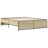Bed Frame without Mattress Sonoma Oak 160x200 cm 3279878