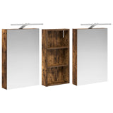 Bathroom Cabinet Set 3 pcs 110 x 10.5 x 60.5 cm Engineered wood 3403724