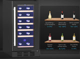 19 Bottle 5-18&degC Wooden Rack Wine Fridge - Black T3398P329437