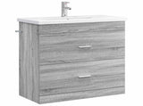 Bathroom Furniture Set Grey Sonoma 81 x 40 x 84.5 cm 3404379
