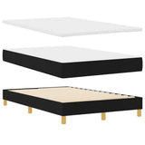 Box Spring Bed with Mattress Black 120 x 200 cm Fabric 3342431