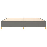 Box Spring Bed Frame Dark Grey Double Fabric 3121209