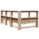 Bookcase Bed without Mattress 100x200 cm Solid Wood Pine 3324323