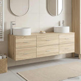 Bathroom Furniture Set 3 pcs Sonoma Oak 49.5 x 44.5 x 65.5 cm 3405941