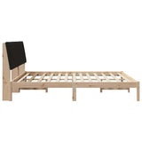 Bed Frame with Headboard Brown 180 x 200 cm Solid Pine Wood 3394405