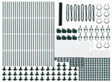 Welded Wire Fence with Concrete Base 100 x 1.5 m 3353600