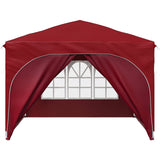 Pop-up Party Tent 290 x 290 x 245 cm Burgundy 42019873