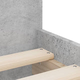 Bed Frame without Mattress Concrete Grey 75x190 cm Small Single Small Single 3207388