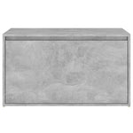 ZNTS Hall Bench 80x40x45 cm Concrete Grey Engineered Wood 808670