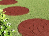Stepping Stone 6 pcs Red 44 x 2 cm Rubber 42030077