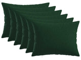 Cushion with Pillow HEERLEN 6 pcs Dark Green Fabric 926399