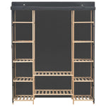 Wardrobe Grey 135x40x170 cm Fabric 248197