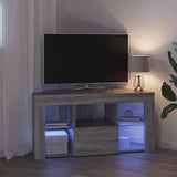 Corner LED TV Cabinet Wall-mounted Grey Sonoma 100 x 40 x 50 cm 889801